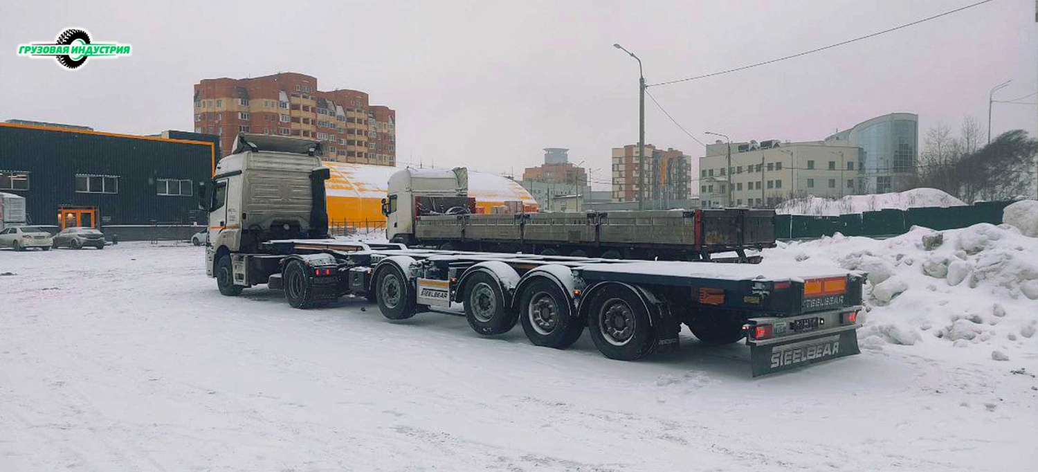 Отгрузка полуприцепа универсального контейнеровоза SteelBear PF-41N-6 в Москву